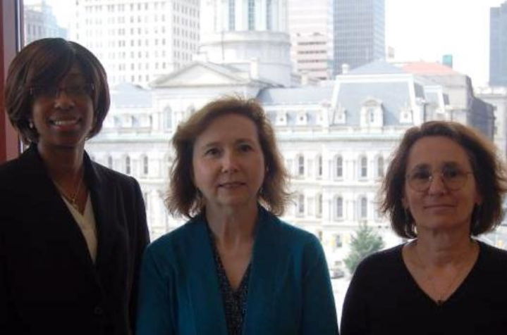 Staff Attorney Kay Harding, Senior Staff Attorney Louise Carwell and Staff Attorney Theda Saffo from the Consumer and Housing Law Unit