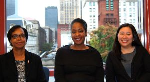 Deborah Lewis Smith (left) Ronika Sumlin (center) Jennifer Yi Man Cheung (Right)